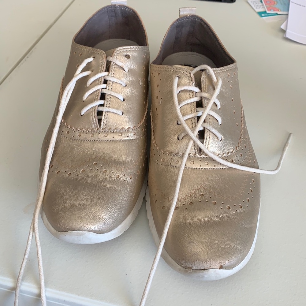 Cole Haan Wingtip Gold Sneaker
